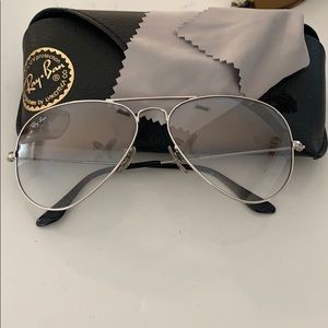Ray-Ban Silver Polarized Aviators